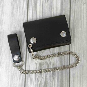 Men Genuine Leather Biker Wallet